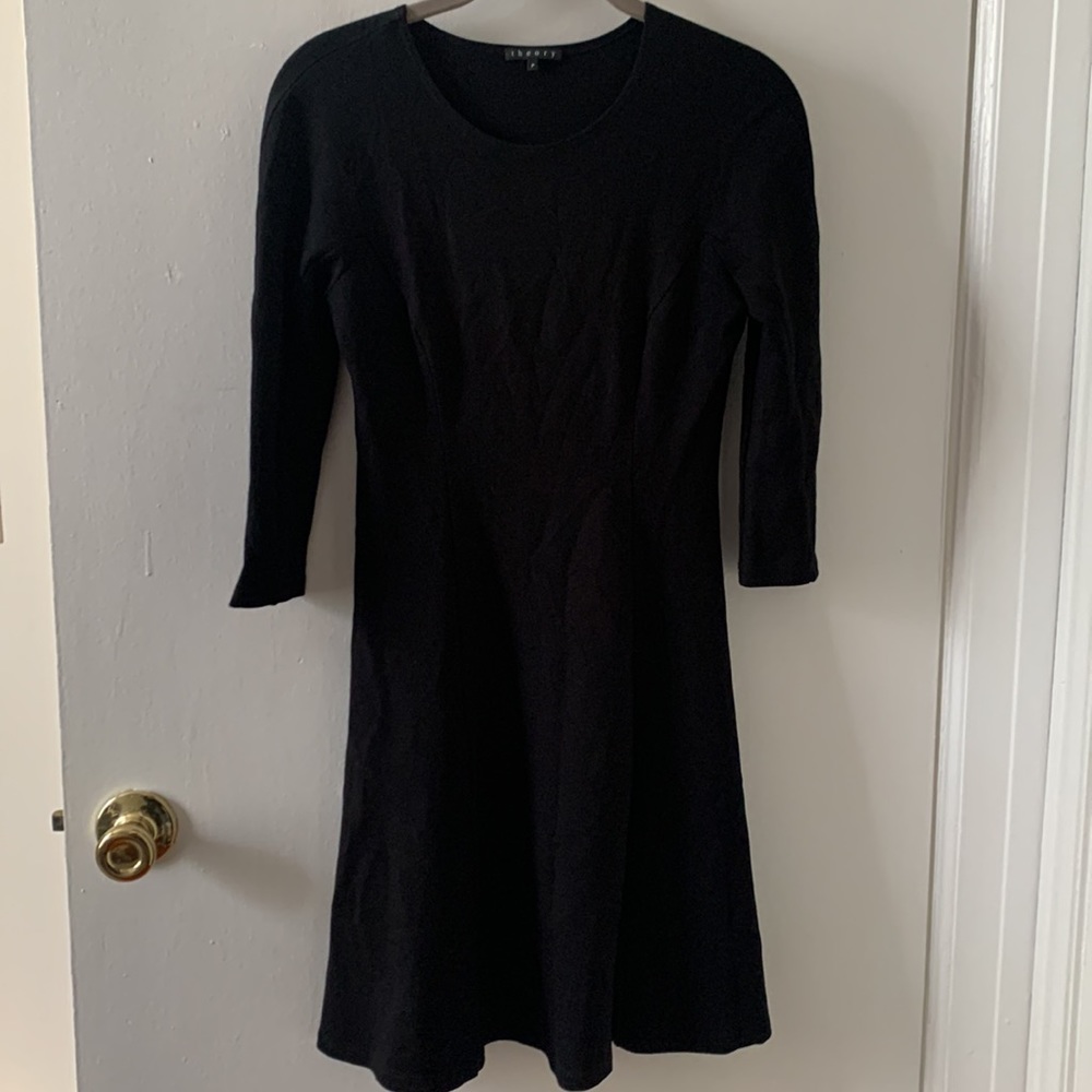 Theory Classic Black Simple Dress size P